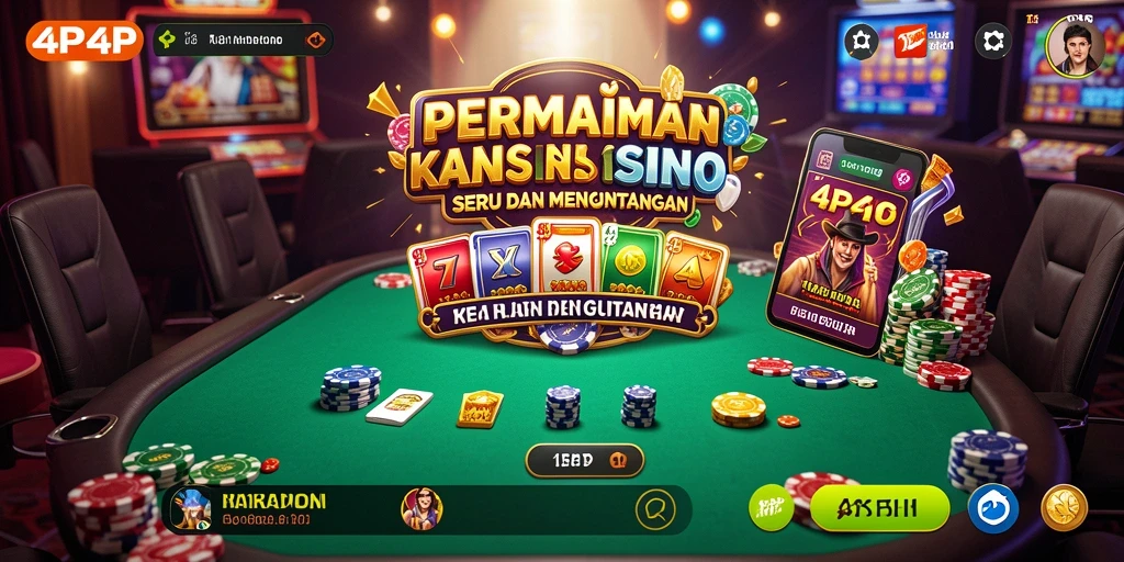 Tampilan gameplay Kasino yang mendebarkan dari 4P4P.