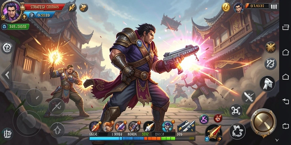 Tangkapan layar gameplay 5ZK menampilkan aksi strategi yang intens dan mendebarkan.