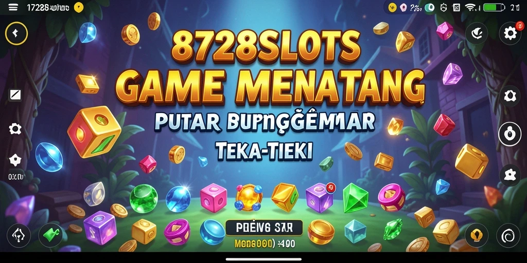 Screenshot gameplay 8728SLOTS menampilkan tantangan puzzle yang seru dan menarik.