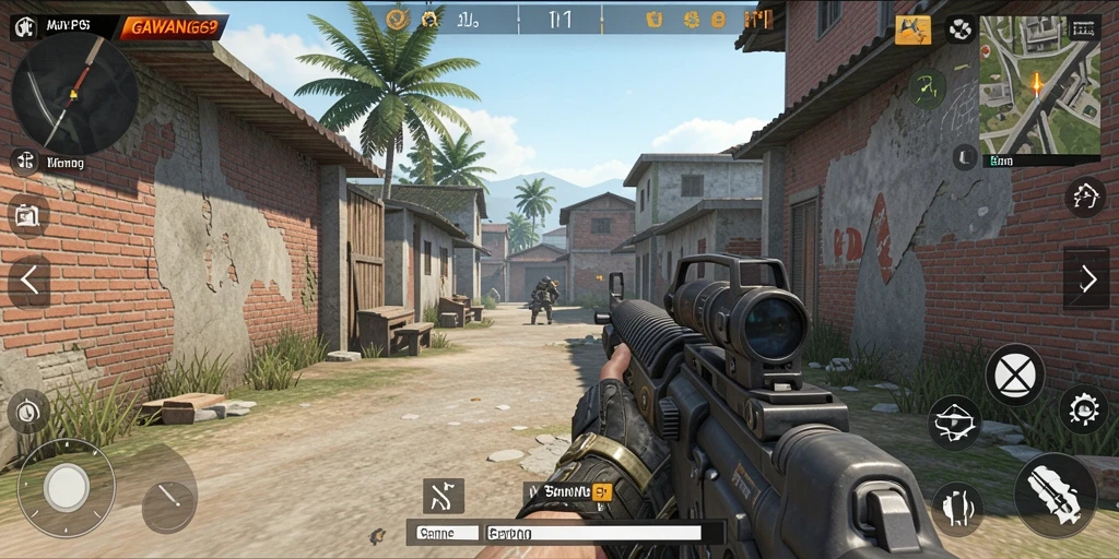 Screenshot gameplay GAWANG69 menampilkan aksi tembak-menembak yang mendebarkan.