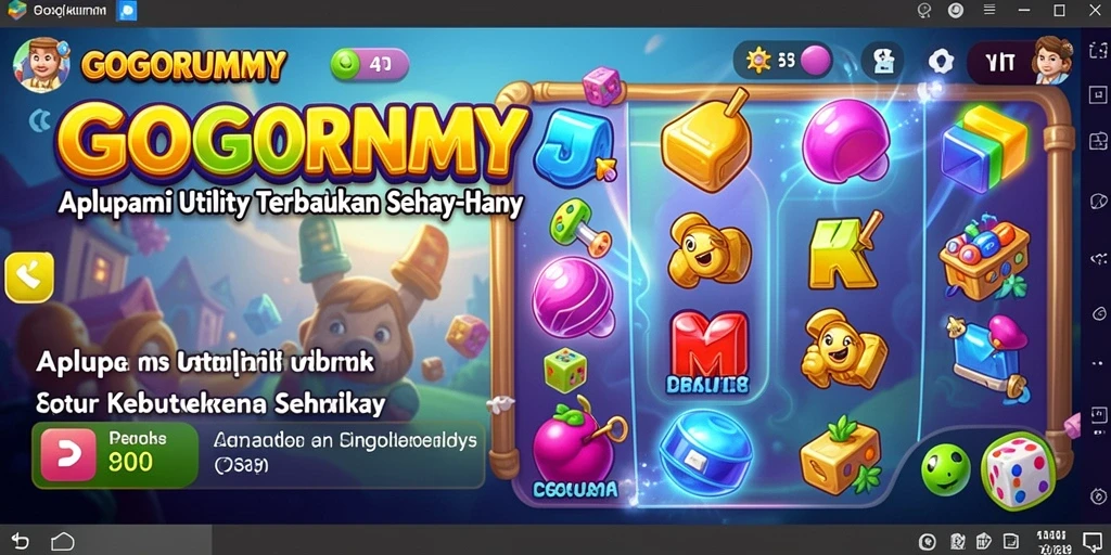Tampilan antarmuka GOGORUMMY yang sederhana dan fungsional.