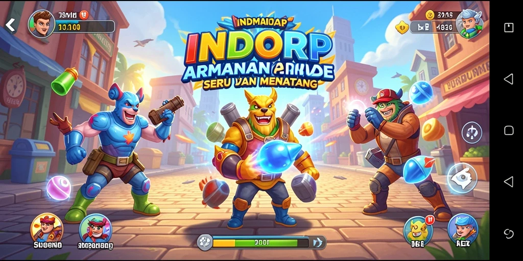 Tampilan gameplay INDORP yang penuh aksi dan tantangan seru.