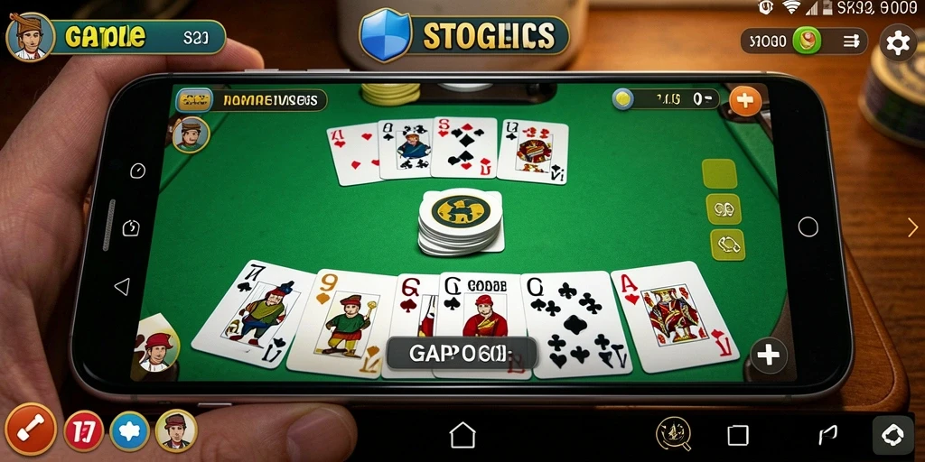 Tampilan gameplay seru dalam MPO303 saat bermain Gaple.