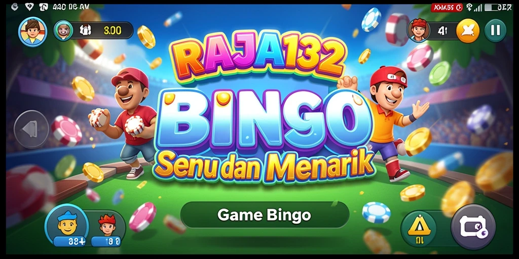 Tampilan gameplay RAJA132 yang menarik dan penuh warna dalam permainan Bingo.