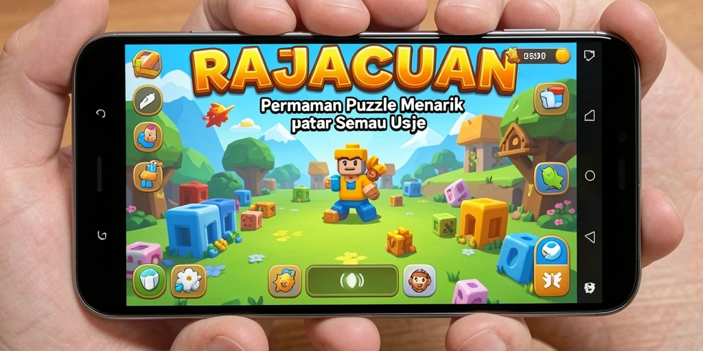 Tampilan gameplay menarik dari RAJACUAN yang menantang otak.