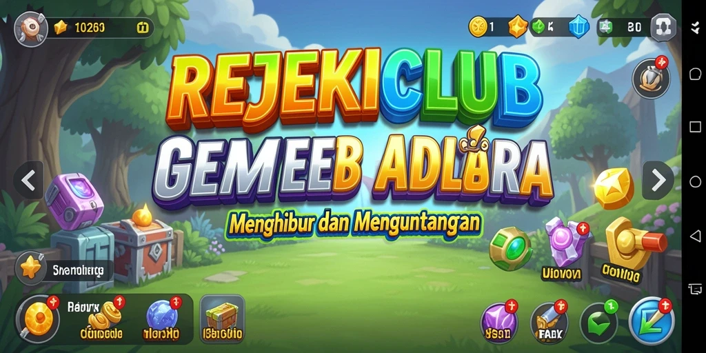Tampilan gameplay REJEKICLUB yang menarik dan interaktif.