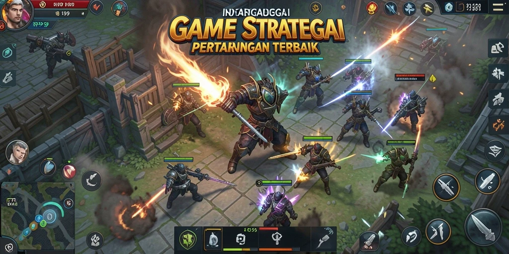 Tampilan gameplay strategis yang mendetail dari RP99.