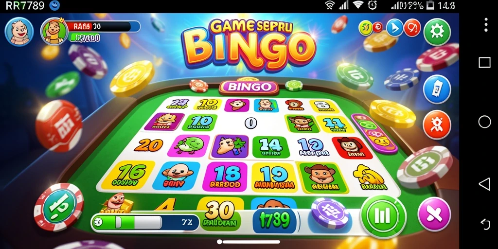 Tampilan gameplay Bingo yang seru dan interaktif di RR789.