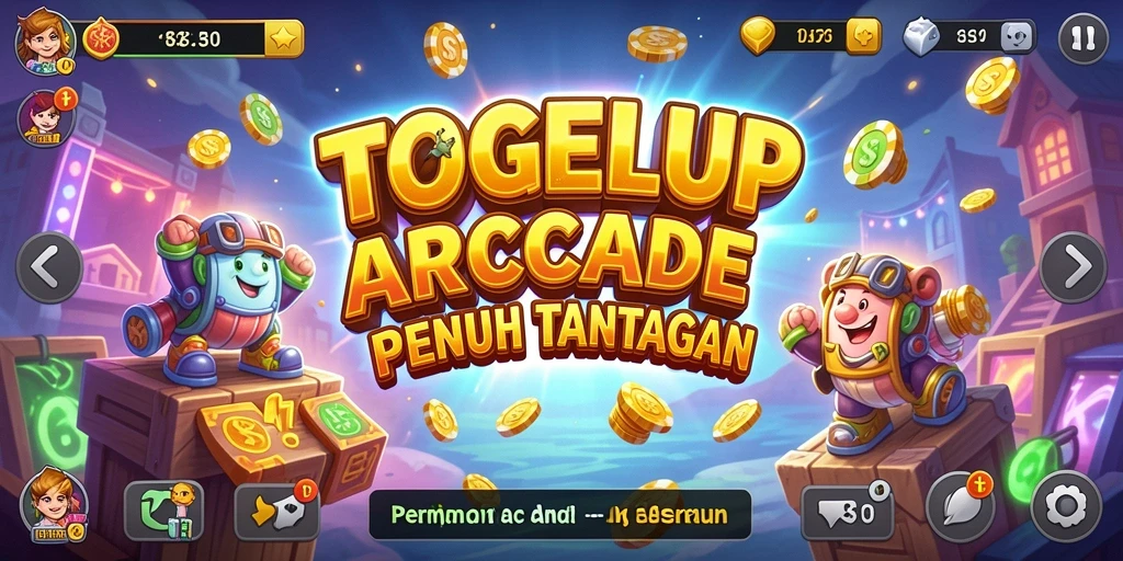 Tampilan menarik dari permainan Arcade TOGELUP dengan gameplay yang seru.