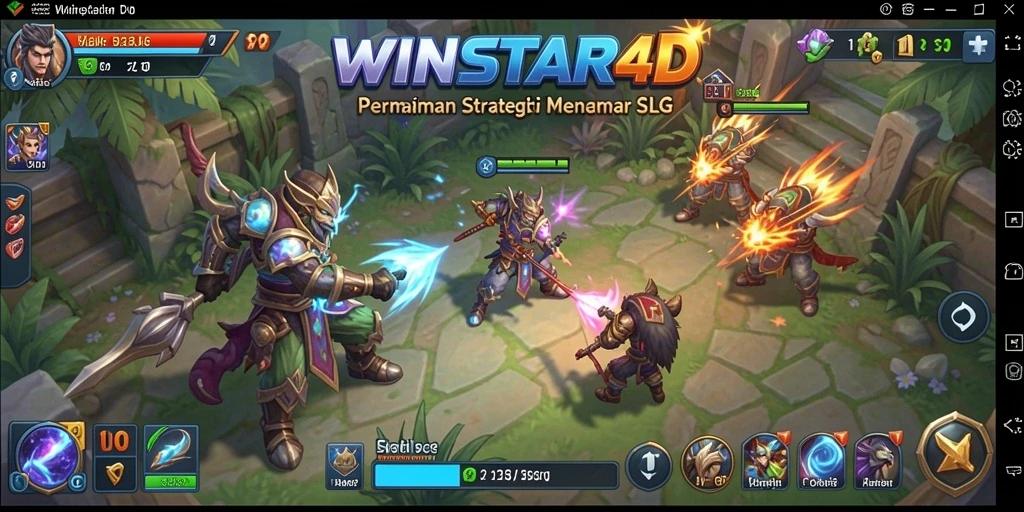Gambaran menarik gameplay strategi dalam WINSTAR4D.
