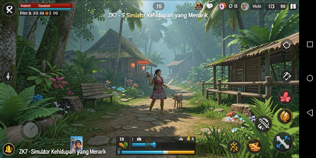 Tampilan gameplay ZK7 yang imersif dan realistis